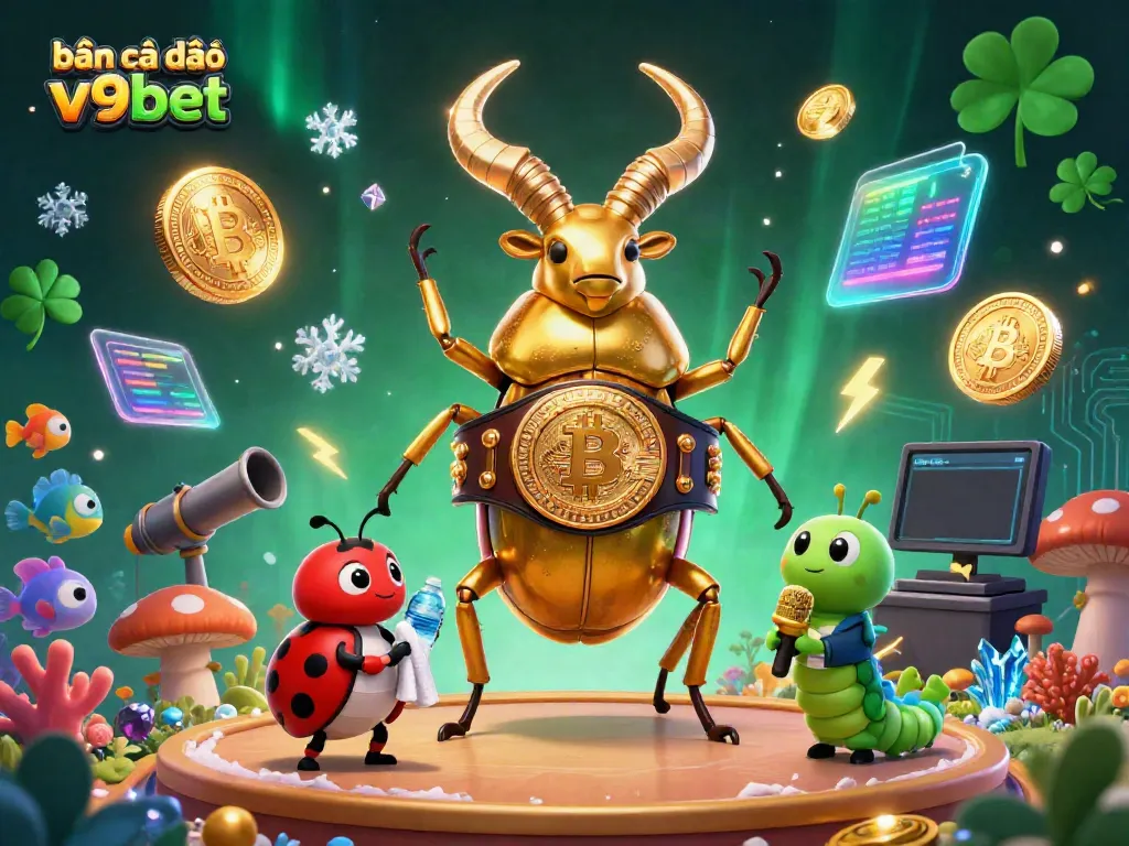 Engage in bắn cá đổi thưởng v9bet with vibrant underwater adventure featuring fish and colorful graphics.