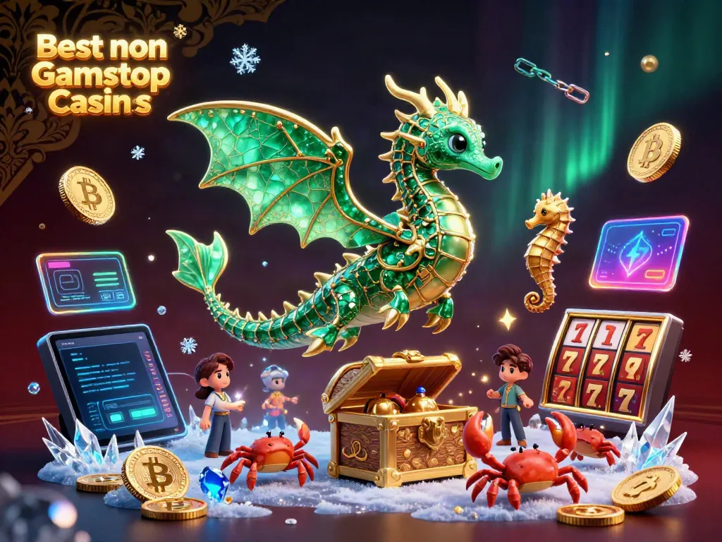 Engage with the Best non Gamstop Casinos, featuring a rich sea-themed casino illustration.