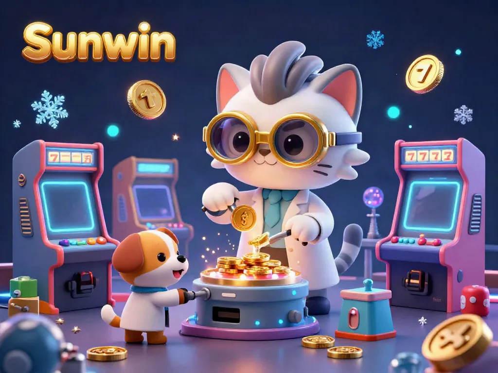 Experience high-energy gaming excitement with Sunwin in a vibrant casino setting.