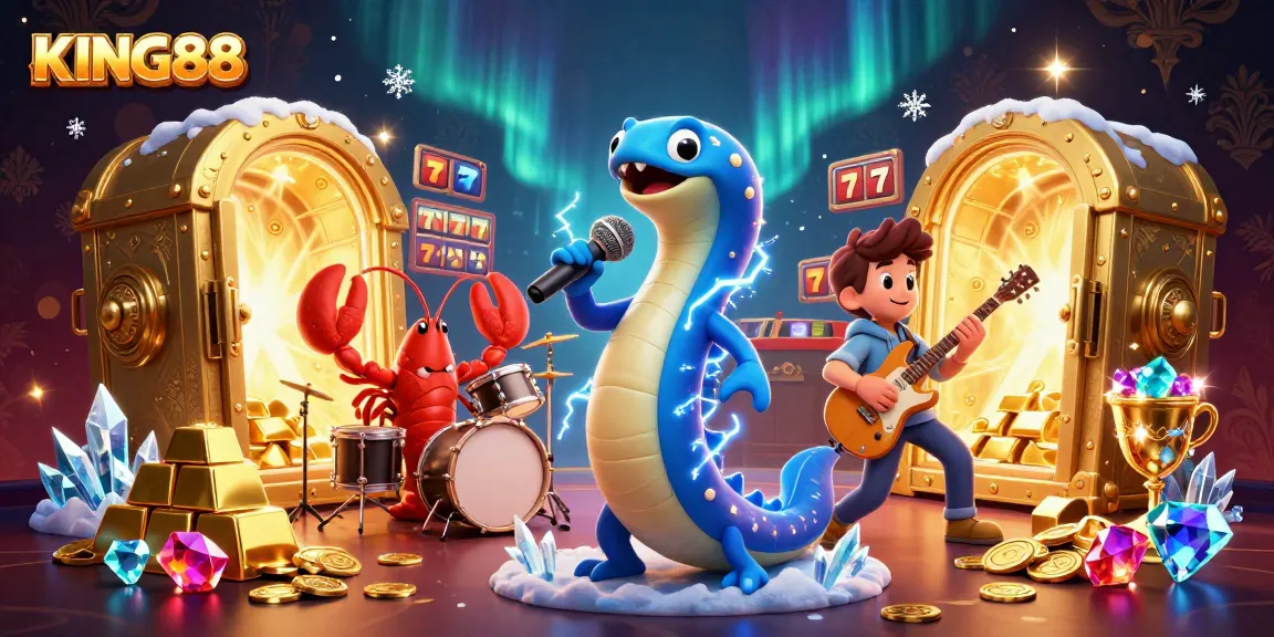 Experience dynamic entertainment at KING88 with vibrant underwater casino scenes