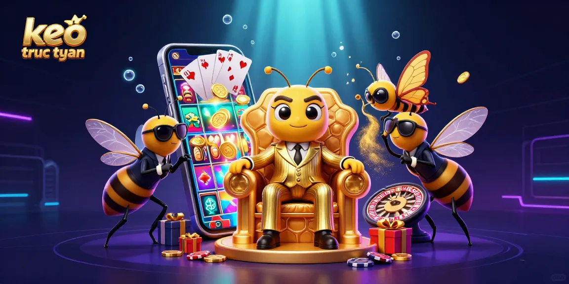 Bet and win with keo truc tuyen in this vibrant 3D casino gaming scene.