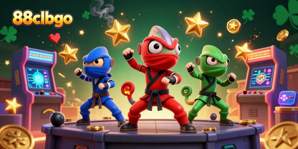 Experience the thrill of 88clbgo with vibrant arcade games and winning chameleons in action.