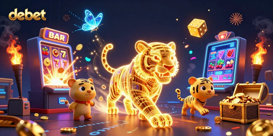 Spin the reels with debet and win as the golden tiger lights up the digital casino!