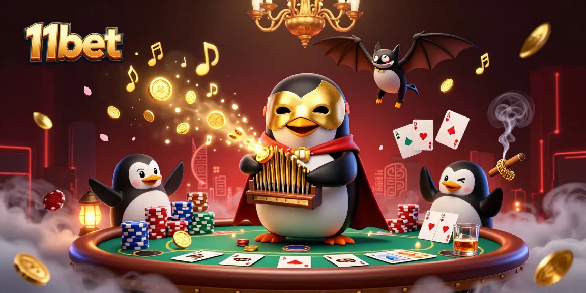 Experience thrilling gaming with 11bet in this vibrant casino scene full of excitement and action.