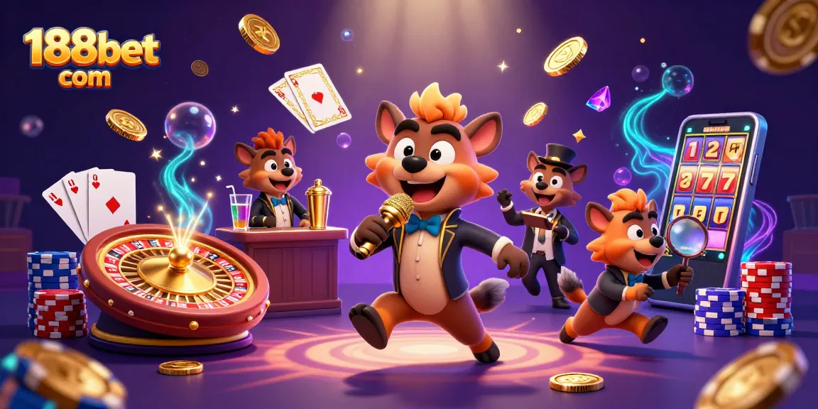 Experience thrilling gaming with 188bet com's vibrant casino scene featuring stunning visuals and dynamic characters.