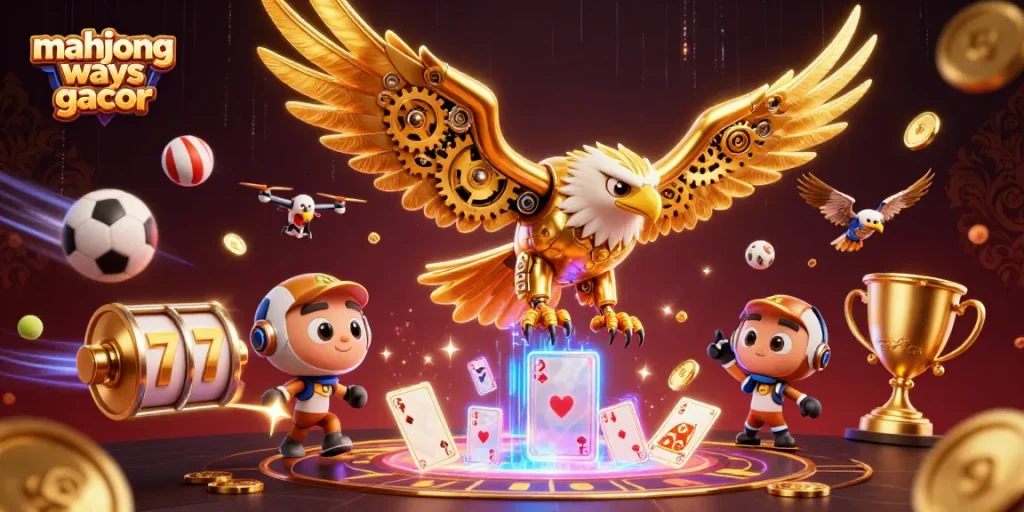 Experience the excitement of mahjong ways gacor with vibrant 3D illustrations of casino gameplay.