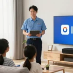 IPTV subscription from trusted local provider, professional service setup at home.