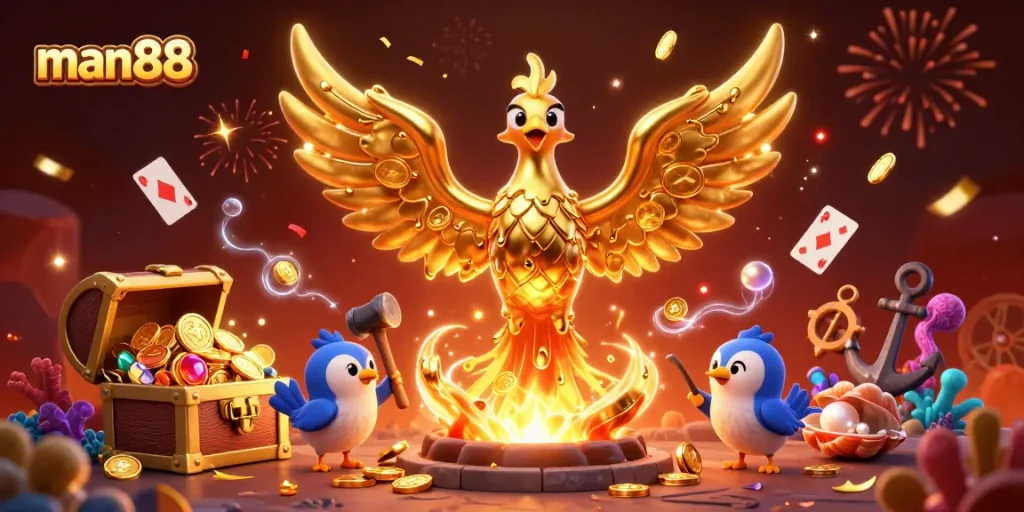Win big at man88 with immersive casino-themed gold mining adventure.