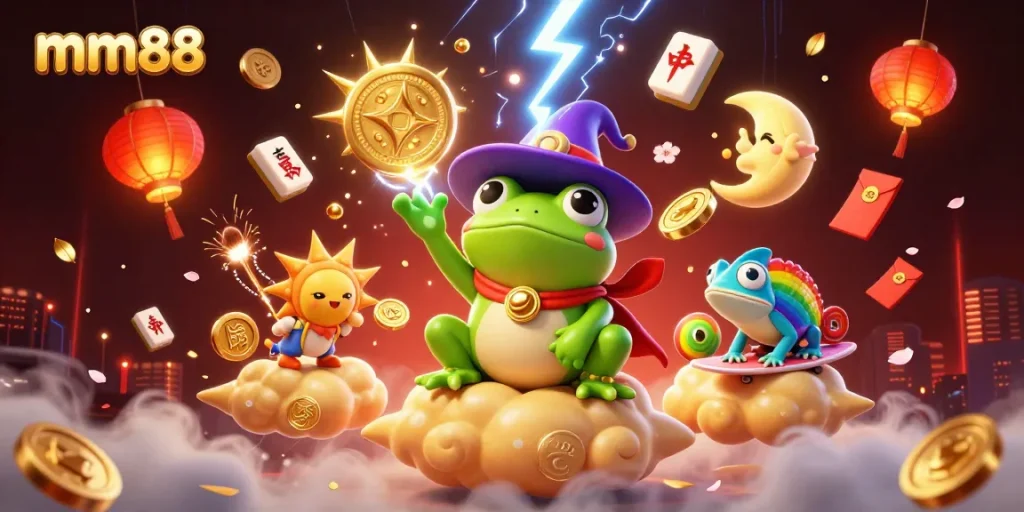 Experience exciting gameplay at mm88 with vibrant casino-themed characters and elements.